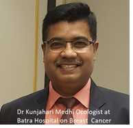  Dr. Kunjahari Medhi , Director, Oncology & Senior Consultant Medical Oncology,  Batra Cancer Centre , Batra Hospital & Medical Research Centre, New Delhi.