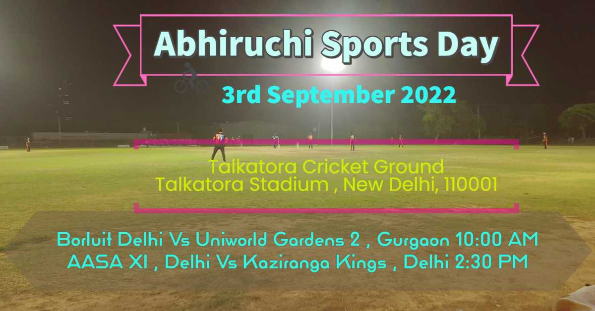 Abhiruchi Sports Day to be observed in Talkatora Stadium , Delhi