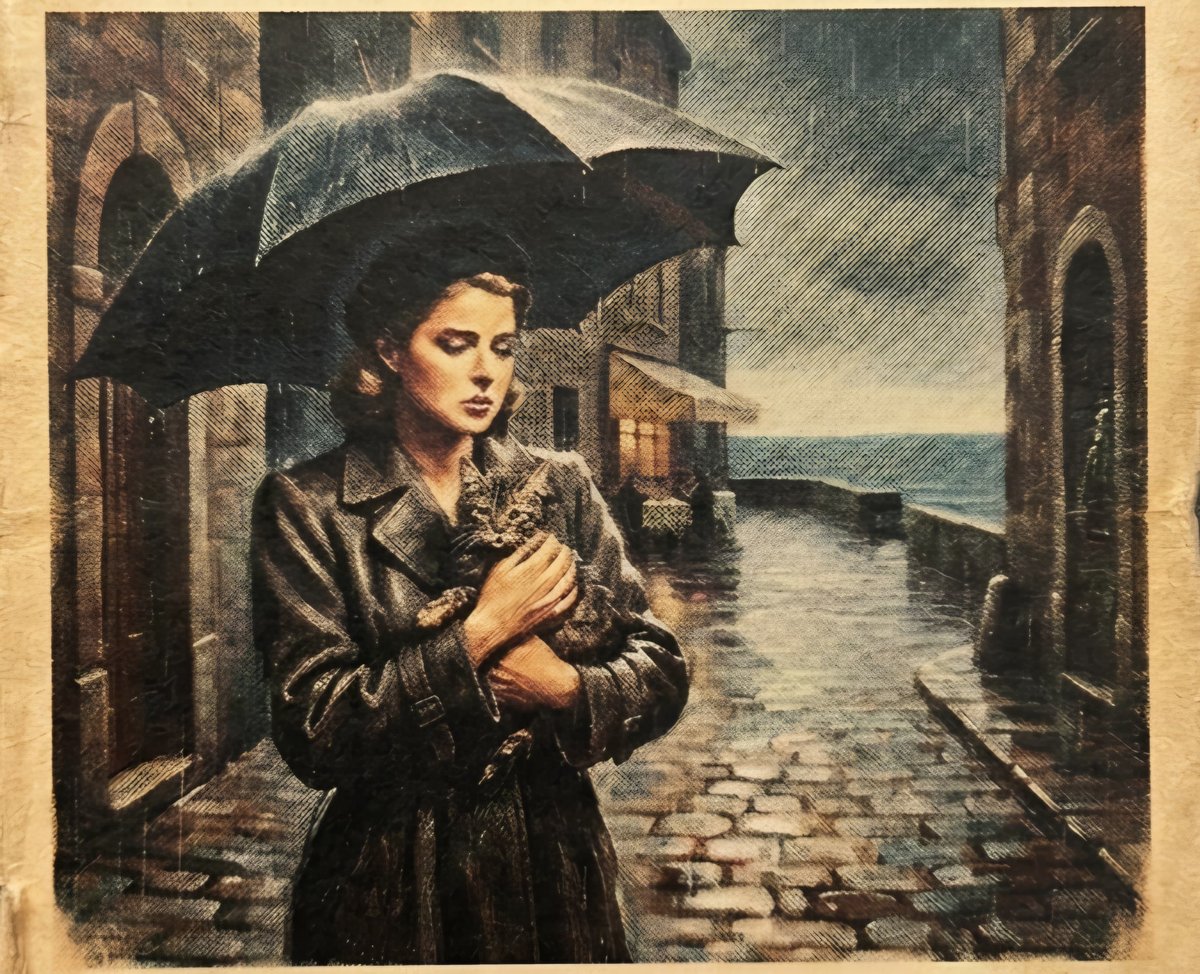 বৰষুণত এটি মেকুৰী (Cat in the Rain)